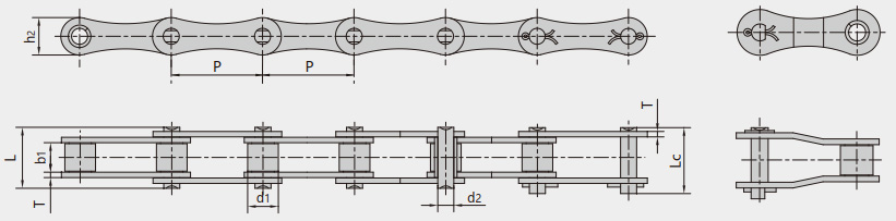 S型、C型鋼制滾子鏈